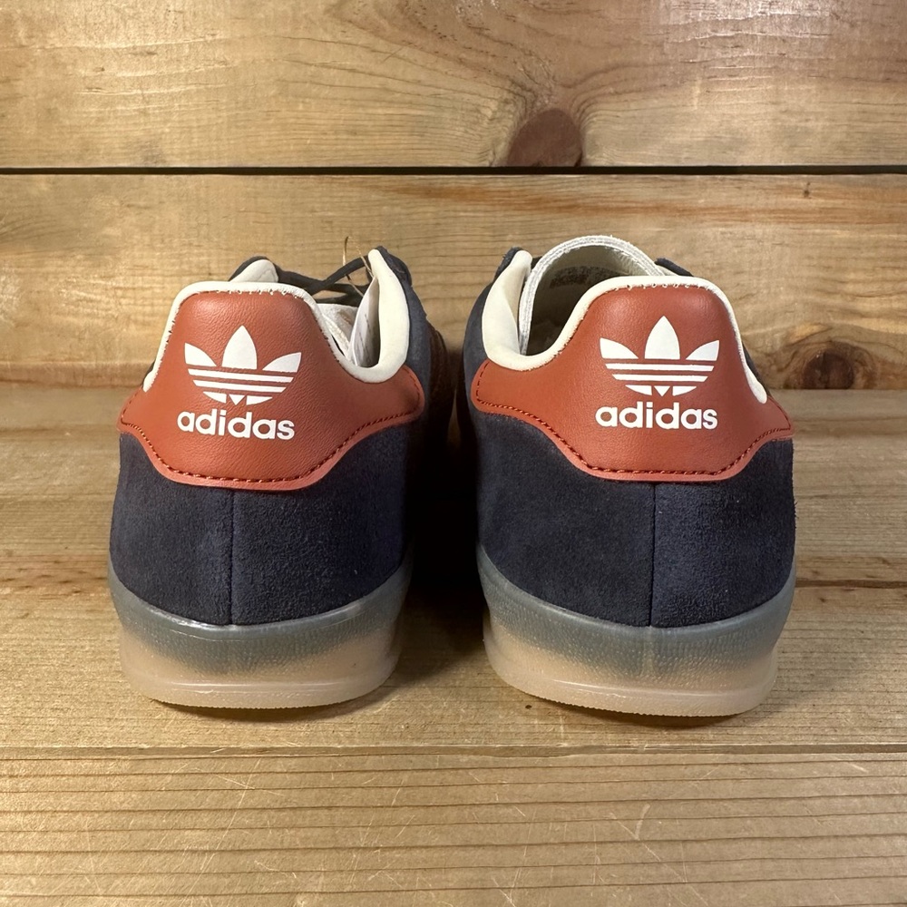 NEW (Multiple Sizes) Adidas Gazelle Indoor Legend Ink Preloved Ruby Shoes JH5404 - Picture 4 of 7